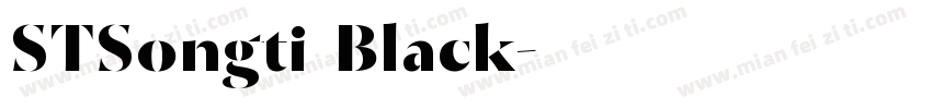 STSongti Black字体转换